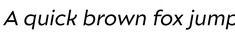 Preview of Ariana Pro Regular italic font