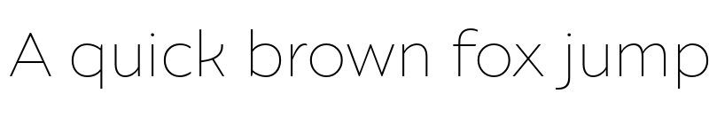 Preview of Ariana Pro Thin font