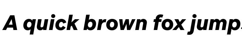 Preview of Aribau Grotesk TRIAL Black Italic font