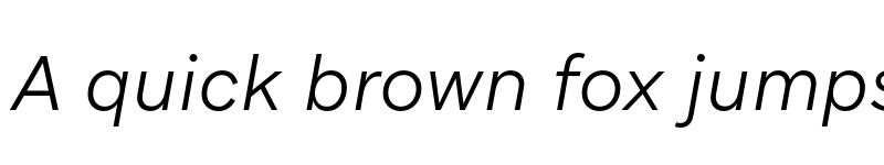 Preview of Aribau Grotesk TRIAL Light Italic font