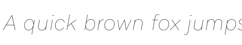 Preview of Aribau Grotesk TRIAL Thin Italic font