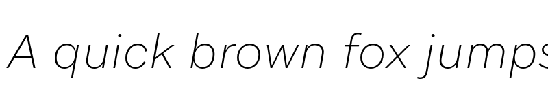 Preview of Aribau Grotesk TRIAL UltraLight Italic font