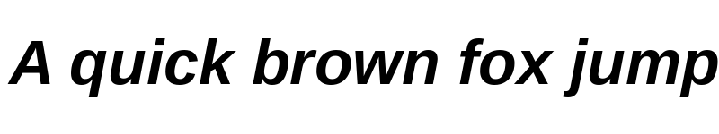 Preview of Arimo Bold Italic font