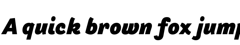 Preview of Arlette Black Italic font