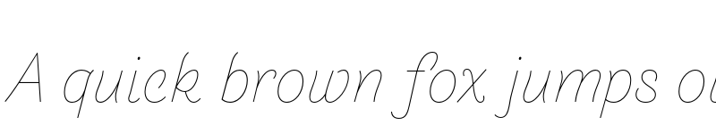 Preview of Arlette Hairline Italic font