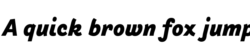 Preview of Arlette Heavy Italic font