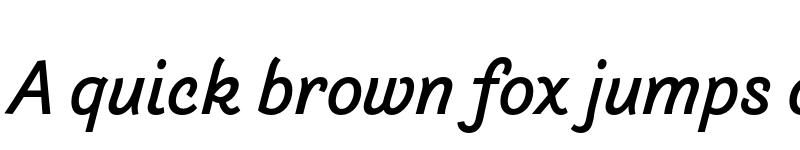 Preview of Arlette Italic font