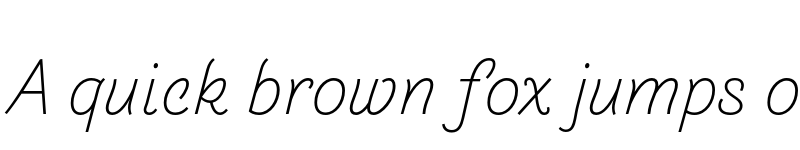 Preview of Arlette Light Italic font