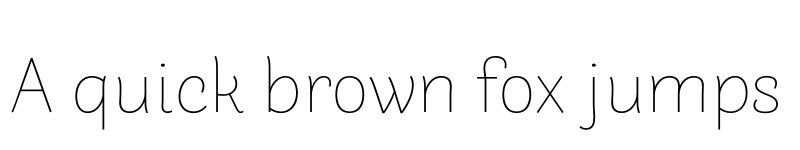 Preview of Arlette THA Thin font