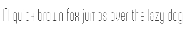 Preview of Armada ThinCondensed font