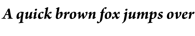 Preview of Arno Pro Bold Italic font