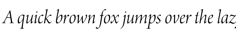 Preview of Arno Pro Display Light Italic font