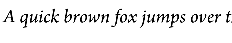 Preview of Arno Pro SmText Italic font