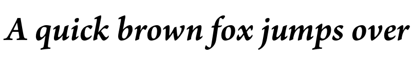 Preview of Arno Pro SmText SemiBold Italic font