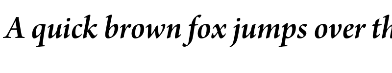 Preview of Arno Pro Subhead SemiBold Italic font