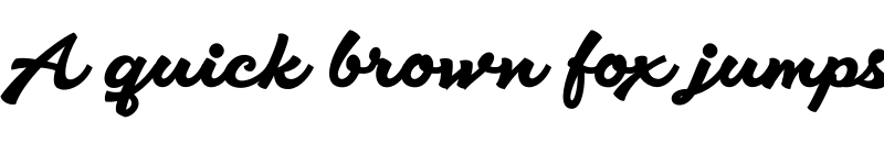 Preview of Aromia Script Black font