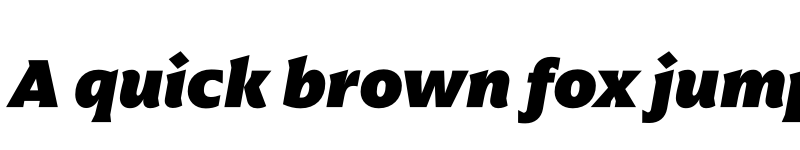 Preview of Arpona Black Italic font