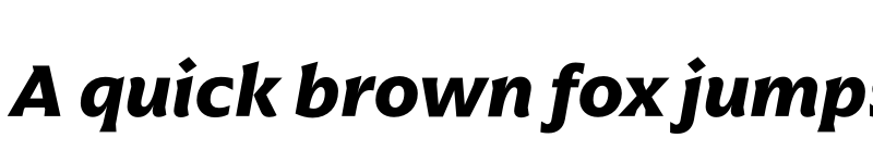 Preview of Arpona Bold Italic font