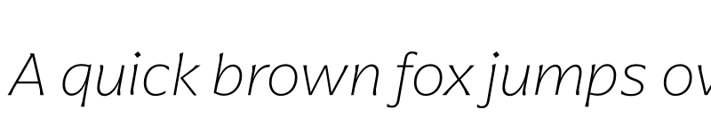 Preview of Arpona Thin Italic font