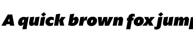 Preview of ArponaSans Black Italic font