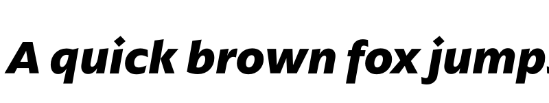 Preview of ArponaSans Bold Italic font