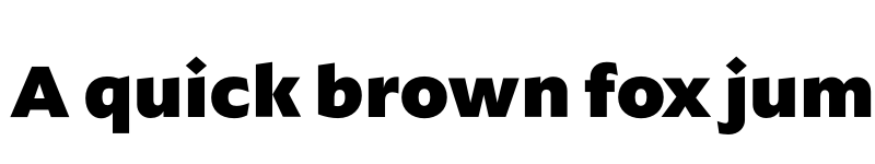 Preview of ArponaSans ExtraBold font