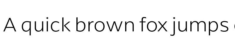 Preview of ArponaSans ExtraLight font