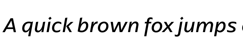 Preview of ArponaSans Regular Italic font