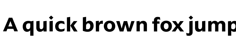 Preview of ArponaSans SemiBold font