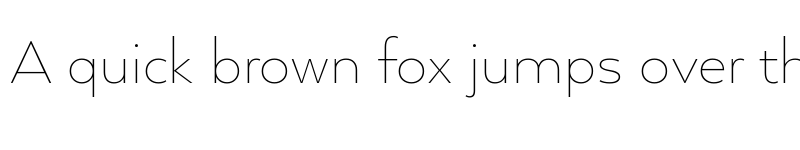 Preview of Arquitecta Thin font