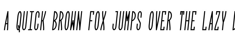 Preview of Arrose Italic font