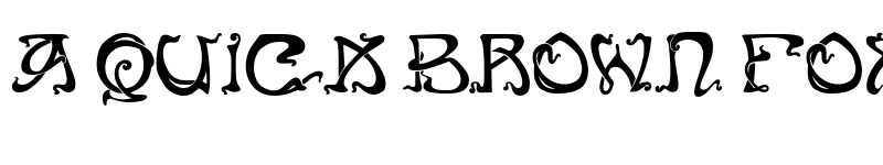 Preview of Art Nouveau Caps Regular font