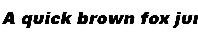 Preview of Artico Black Italic font