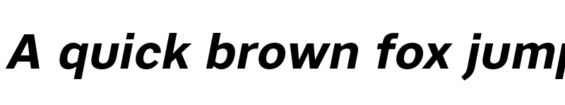 Preview of Artico Bold Italic font