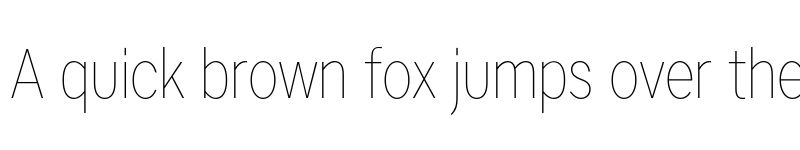 Preview of Artico Condensed Thin font