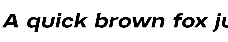 Preview of Artico Expanded Bold Italic font