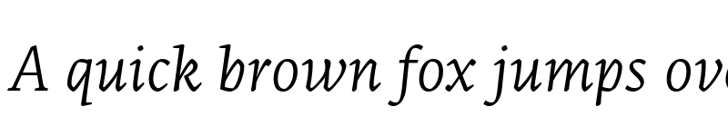 Preview of Artigo Light Italic font