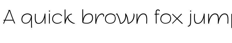 Preview of Arturo Trial Thin font