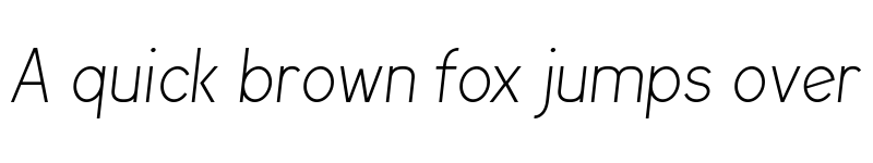 Preview of Arvin Light Italic font
