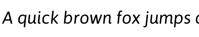 Preview of Asap Italic font