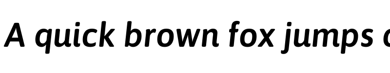 Preview of Asap SemiBold Italic font