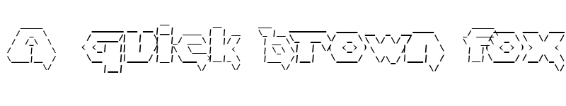 Preview of asciid Regular font