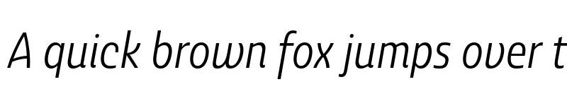 Preview of Ashemore Cond Regular Italic font