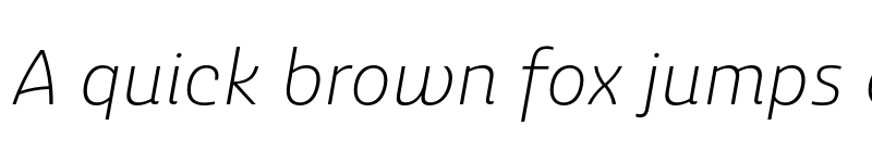 Preview of Ashemore Ext Light Italic font