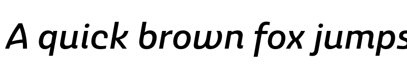 Preview of Ashemore Ext Medium Italic font