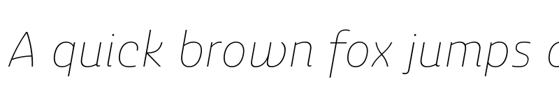 Preview of Ashemore Ext Thin Italic font