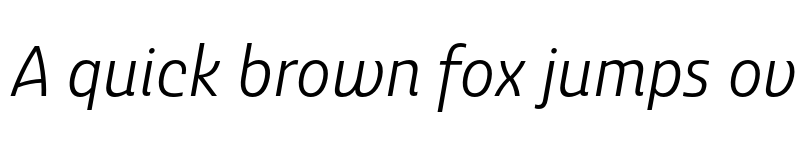 Preview of Ashemore Norm Regular Italic font