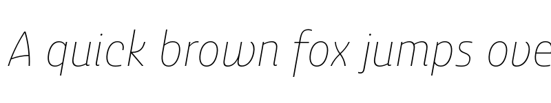 Preview of Ashemore Norm Thin Italic font