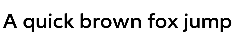 Preview of Aspira Wide W01 DemiBold font