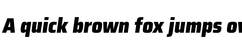 Preview of Assailand Black Italic font